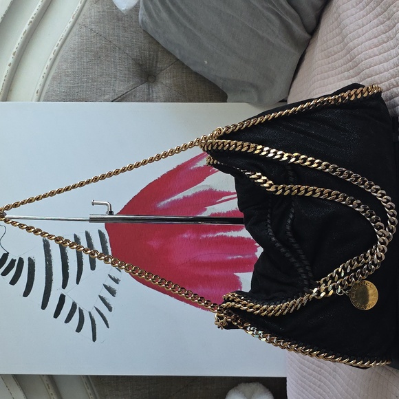 Falabella Stella McCartney fold-over tote bag Gold Chain - Picture 11 of 17